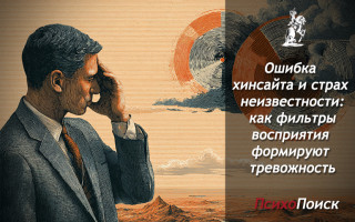 Ошибка хинсайта и страх неизвестности: как фильтры восприятия формируют тревожность Ошибка хинсайта и страх неизвестности: как фильтры восприятия формируют тревожность
