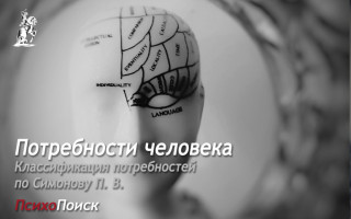 Классификация потребностей по Симонову П. В. Классификация потребностей по Симонову П. В.